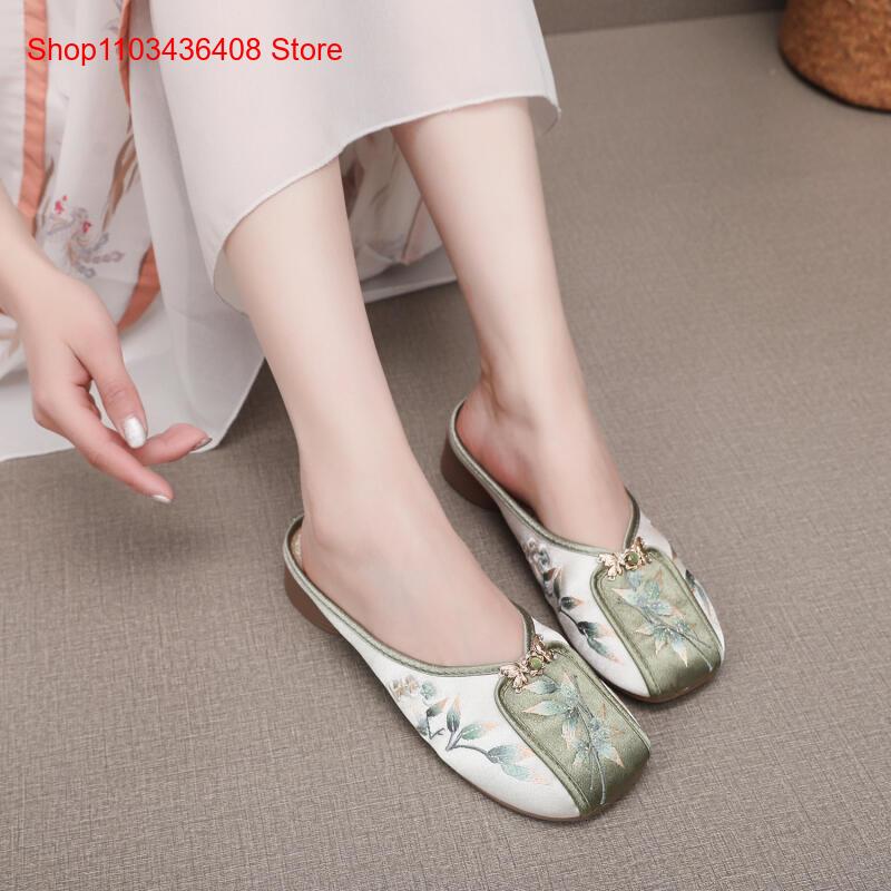 รองเท้าแตะปักลายใหม่สำหรับใส่ใ - Ethnic Fashion Women บทวิจารณ์และราคา