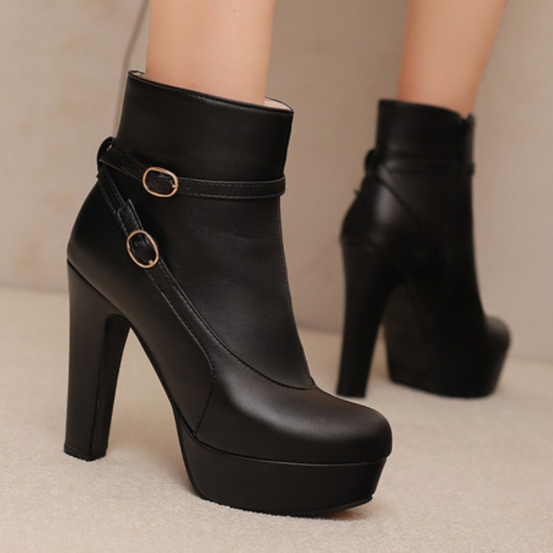 รองเท้าบูทแฟชั่นผู้หญิงแบบสั้น - Ethnic Fashion Women บทวิจารณ์และราคา
