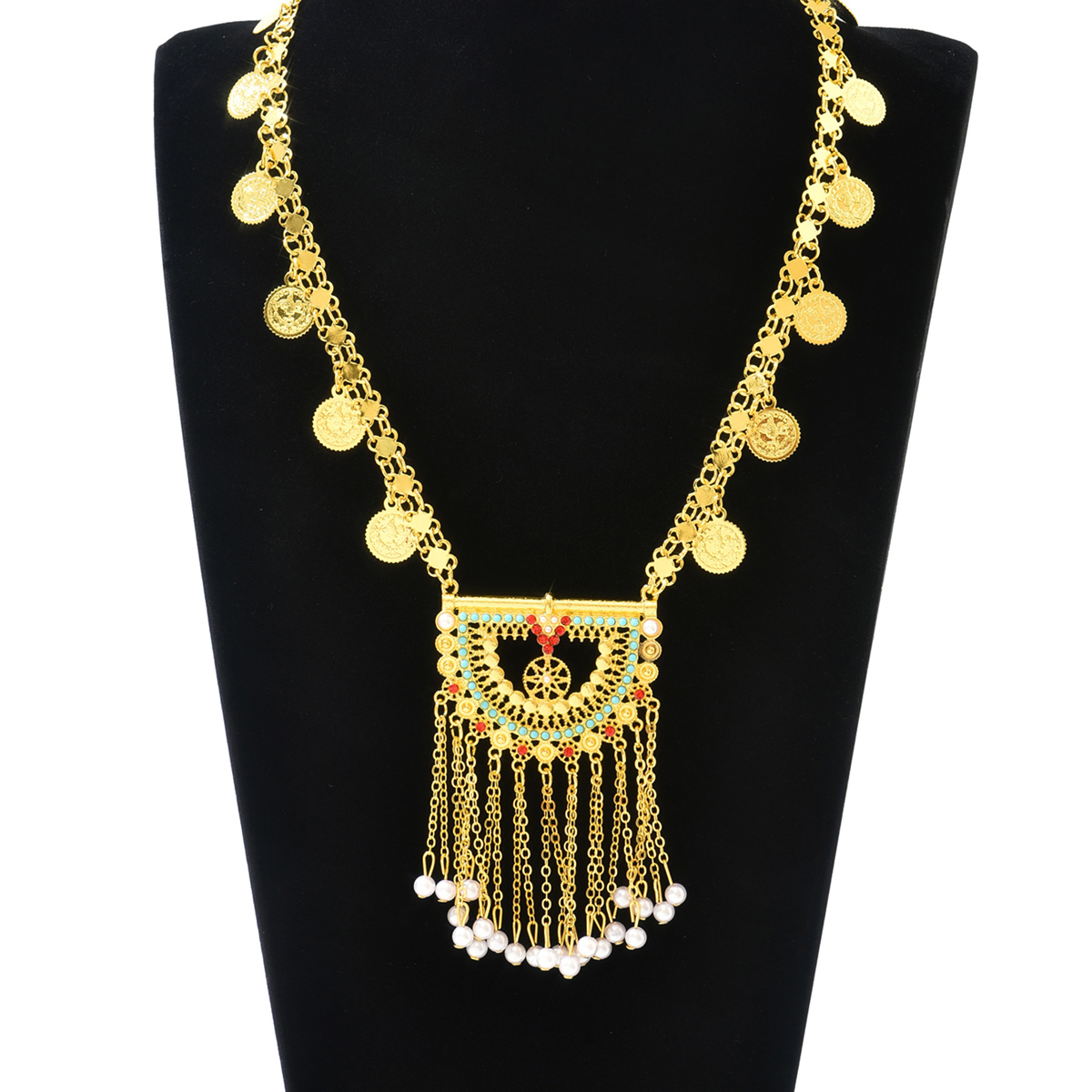 สร้อยคอผู้หญิงแบบยาวประดับพู่ห - Ethnic Fashion Co In บทวิจารณ์และราคา