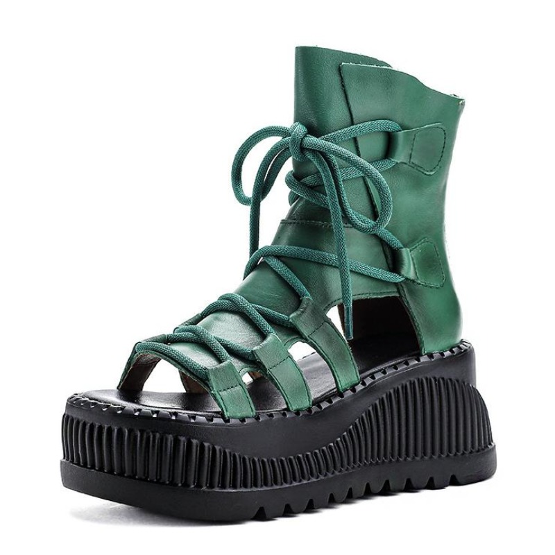 8 ซม.วัวแท้หนังข้อเท้า Booties - Ethnic Fashion Women บทวิจารณ์และราคา