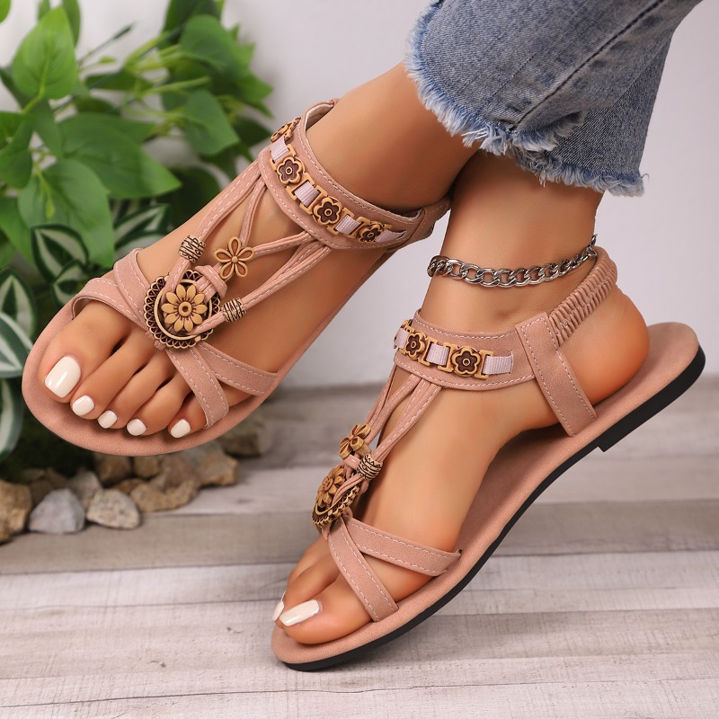 Vintage Ethnic Wind Soft Sole  - Ethnic Fashion Women บทวิจารณ์และราคา