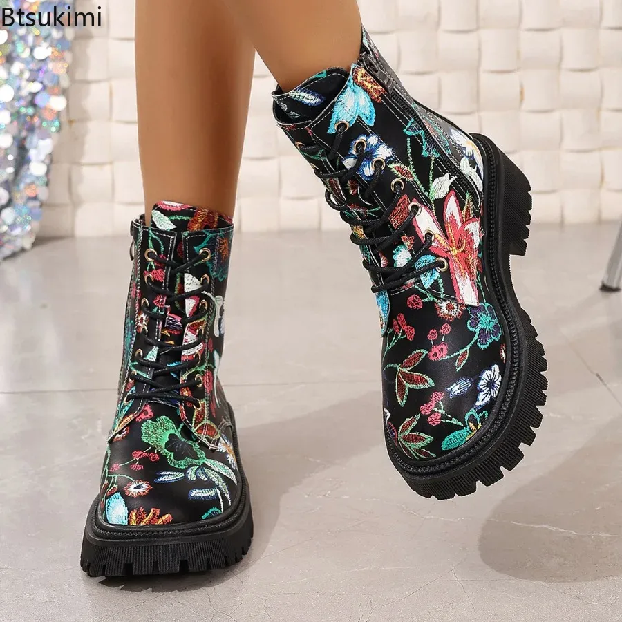 รองเท้าบูทผู้หญิงแฟชั่นใหม่ ซิ - Ethnic Fashion Women บทวิจารณ์และราคา