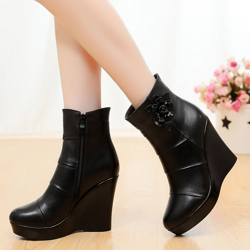 รองเท้าบูทสูงแบบมีพื้นรองเท้าเ - Ethnic Modern Fashion บทวิจารณ์และราคา