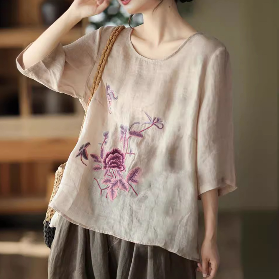 เสื้อเบลาส์ผู้หญิงไซส์ใหญ่สไตล - New Ethnic Fashion บทวิจารณ์และราคา