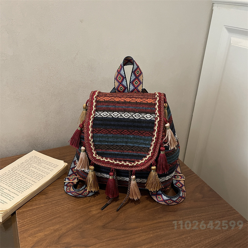 กระเป๋าเป้สะพายหลังผู้หญิงรุ่น - New Ethnic Fashion บทวิจารณ์และราคา
