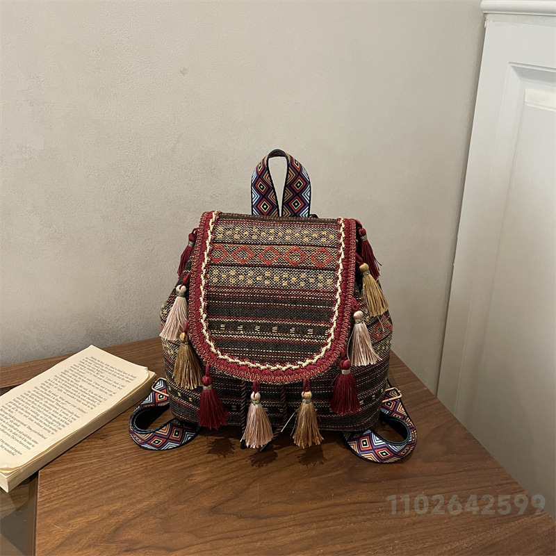 กระเป๋าเป้สะพายหลังผู้หญิงรุ่น - New Ethnic Fashion บทวิจารณ์และราคา