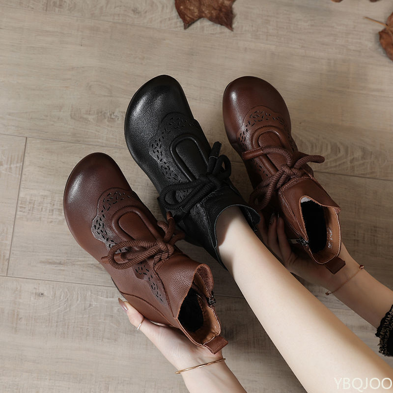 รองเท้าบูทผู้หญิงแฟชั่นฤดูใบไม - Ethnic Fashion Women บทวิจารณ์และราคา