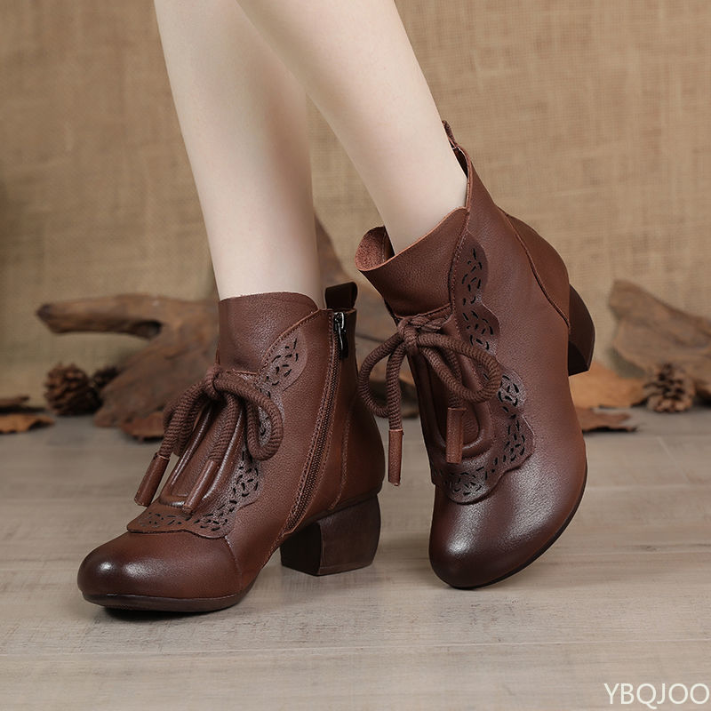 รองเท้าบูทผู้หญิงแฟชั่นฤดูใบไม - Ethnic Fashion Women บทวิจารณ์และราคา