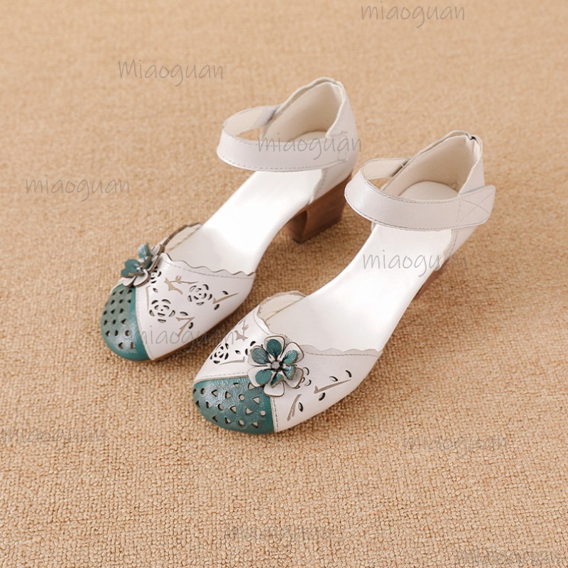 รองเท้าส้นเตารีดแบบกลาดิเอเตอร - Ethnic Fashion Women บทวิจารณ์และราคา