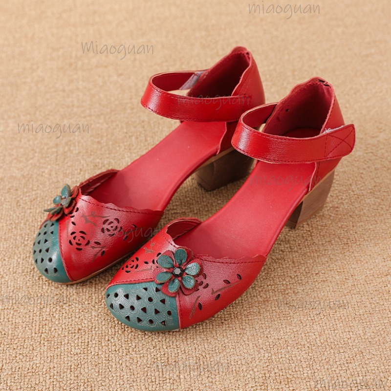 รองเท้าส้นเตารีดแบบกลาดิเอเตอร - Ethnic Fashion Women บทวิจารณ์และราคา