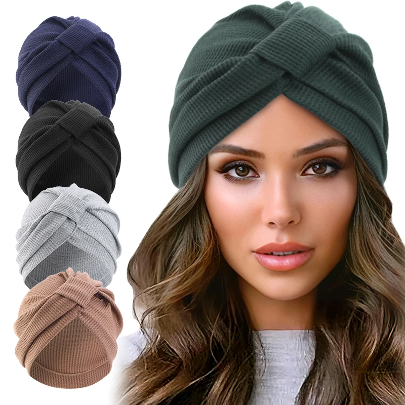 ผ้าคลุมศีรษะผ้าฝ้ายลายวาฟเฟิลส - Ethnic Fashion India บทวิจารณ์และราคา