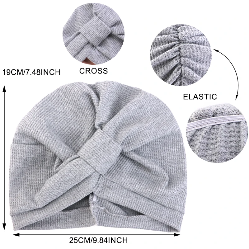 ผ้าคลุมศีรษะผ้าฝ้ายลายวาฟเฟิลส - Ethnic Fashion India บทวิจารณ์และราคา