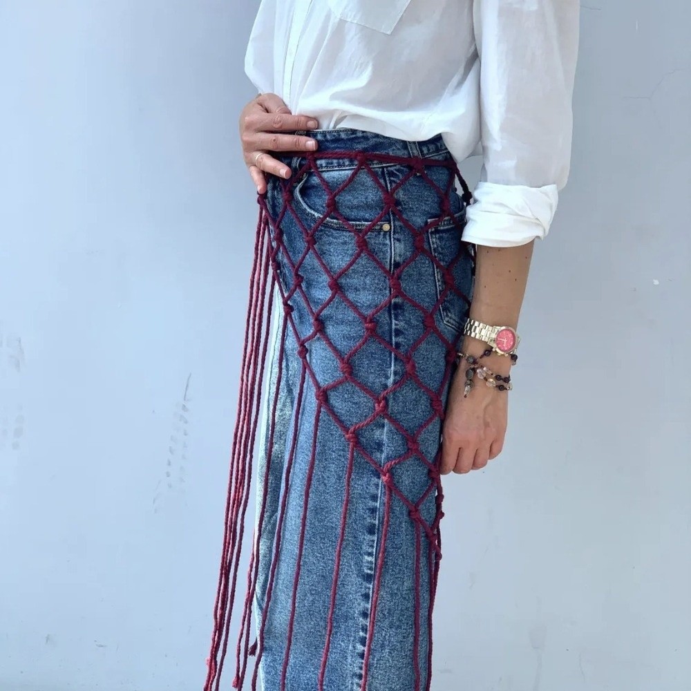 ผ้าคลุมไหล่ลายโบฮีเมียนแบบตาข่ - Ethnic Fashion Design บทวิจารณ์และราคา