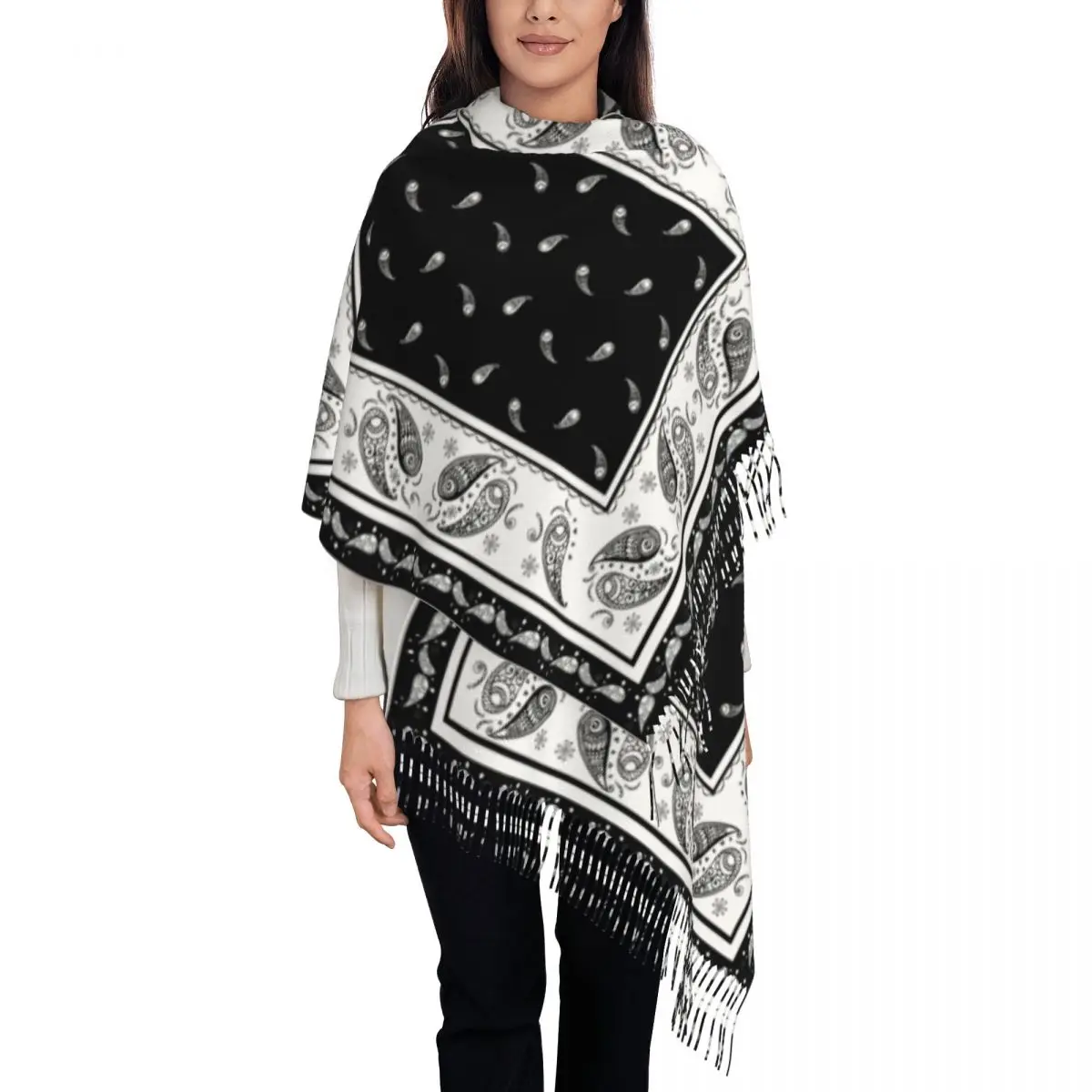 ผ้าพันคอพิมพ์ลายสไตล์โบฮีเมียน - Go Ethnic Fashion บทวิจารณ์และราคา